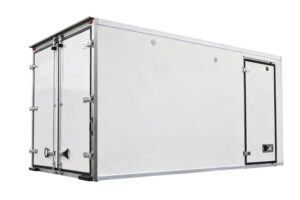 Caisse de camion frigorifique avec cloison isolante amovible